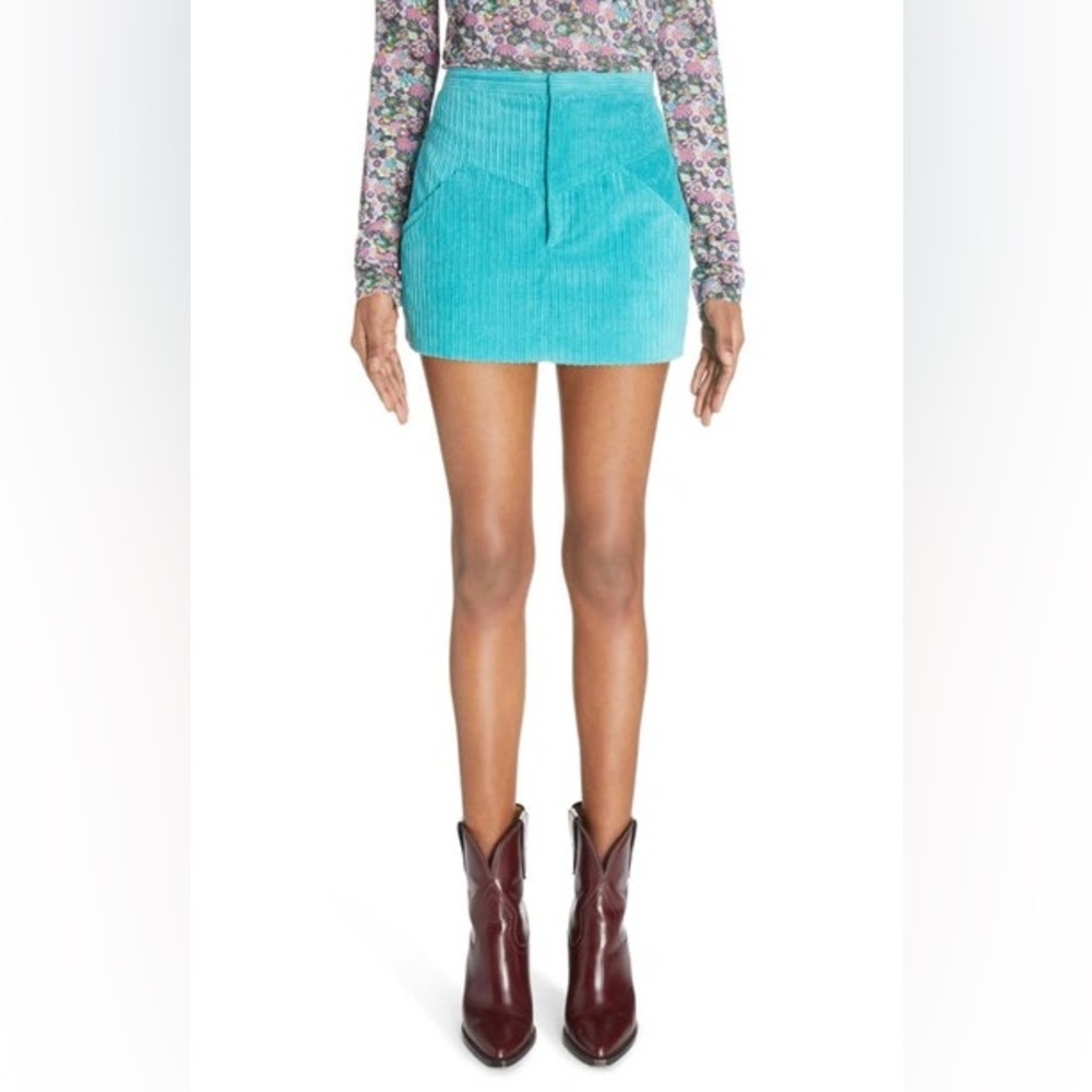 Isabel Marant Turquoise Mini Skirt